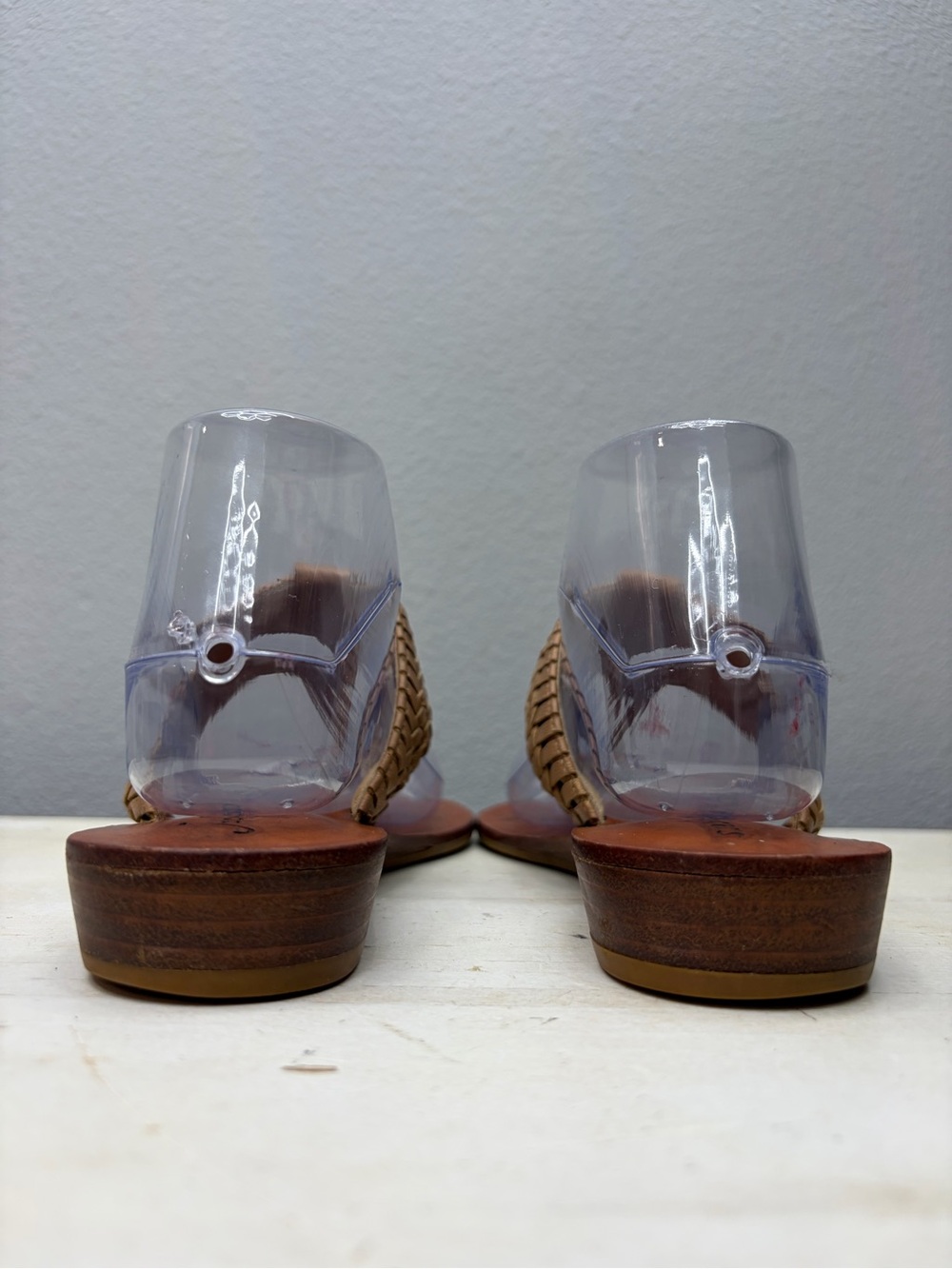 Jack Rogers Brown Leather Thong Sandals Size 8 - Picture 5 of 8